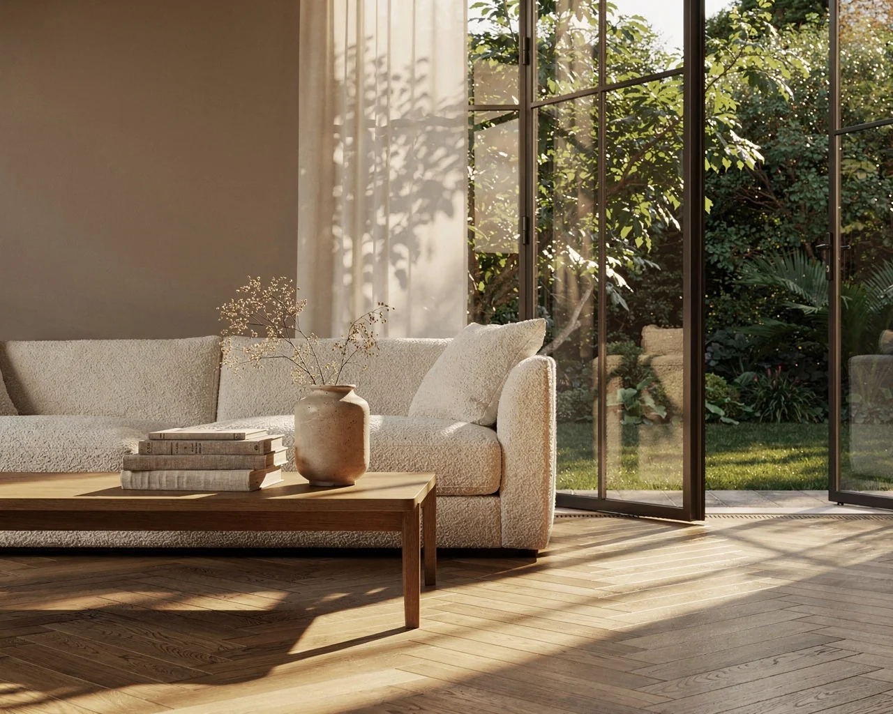 Intérieur lumineux et chaleureux